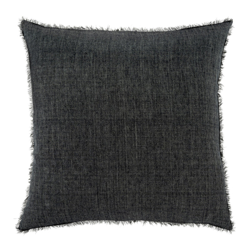 Lina Linen Pillow | Charcoal