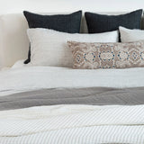 Lina Linen Pillow | Charcoal