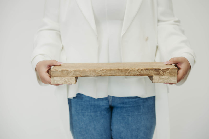 Trivet Riser Solid Elm Wood