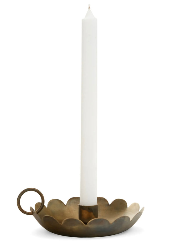 Scalloped Edge Candle Holder