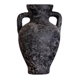 Lesbos Black Urn Vase with Handles | Small