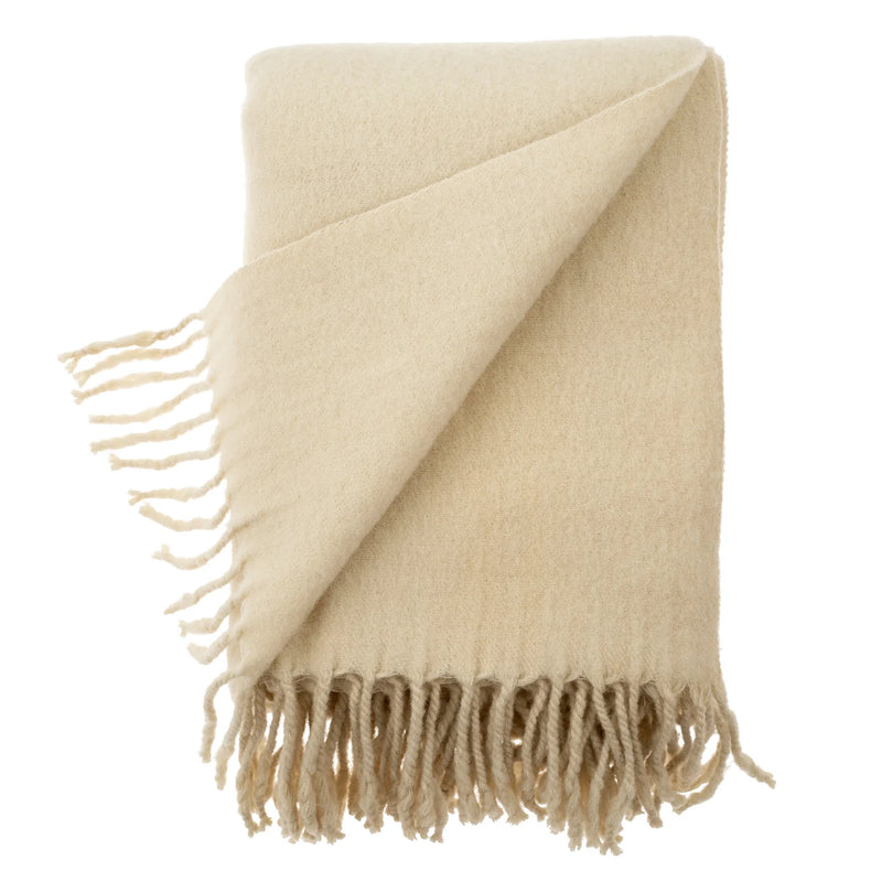 Alpes Merino Wool Throw | Cream