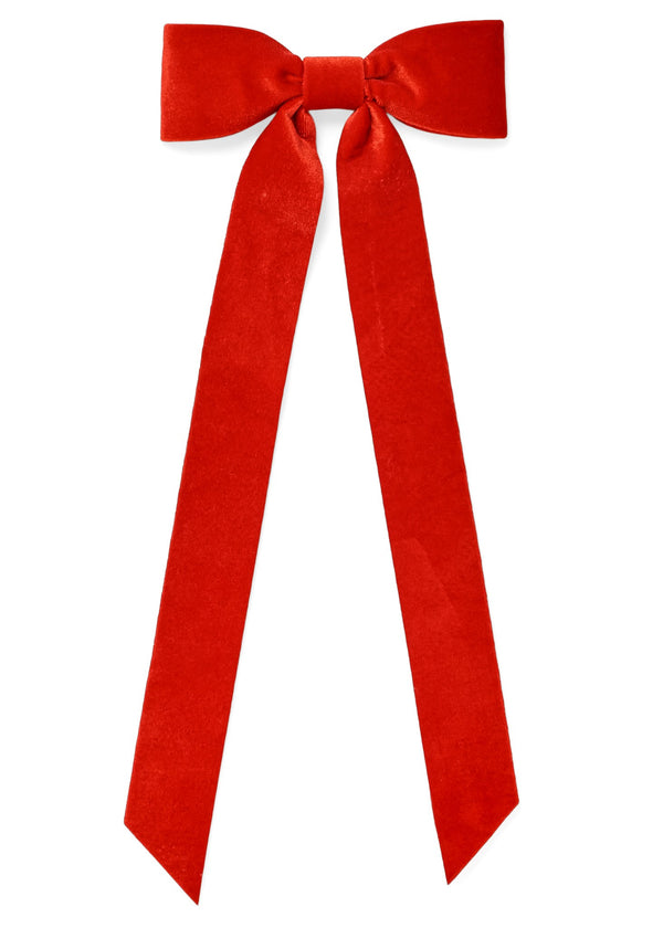BOW WITH CLIP | RED