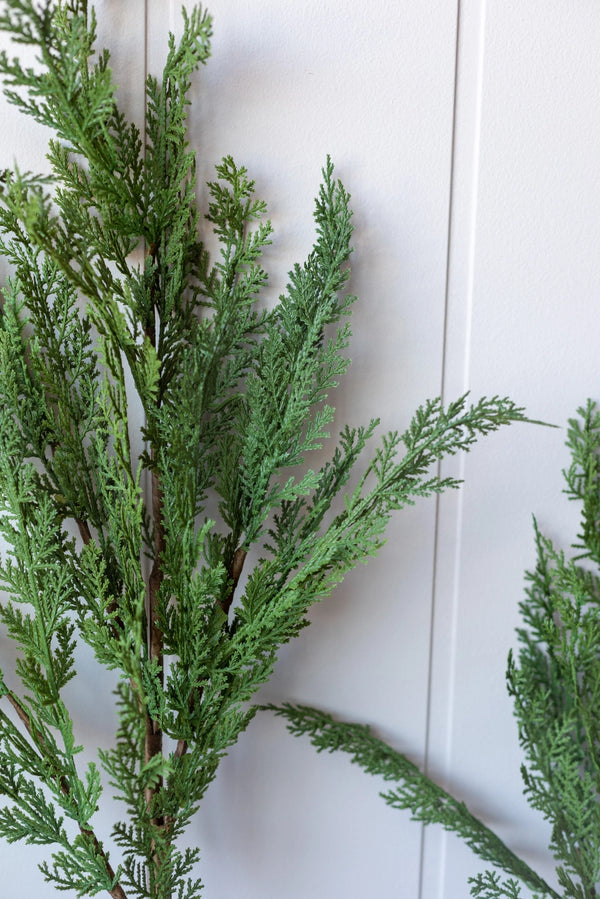 Cypress Pine Real Touch Green Faux Stem | Medium