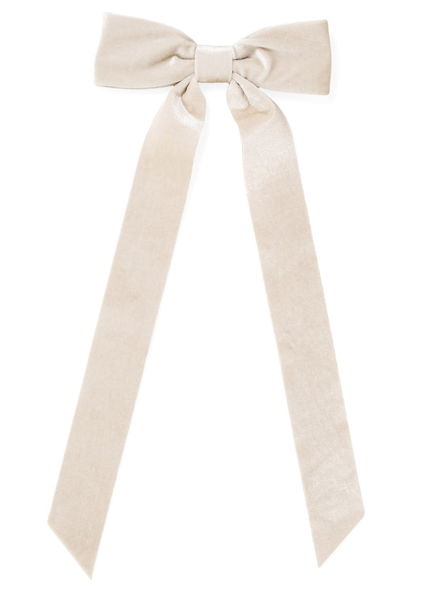 BOW WITH CLIP | BEIGE
