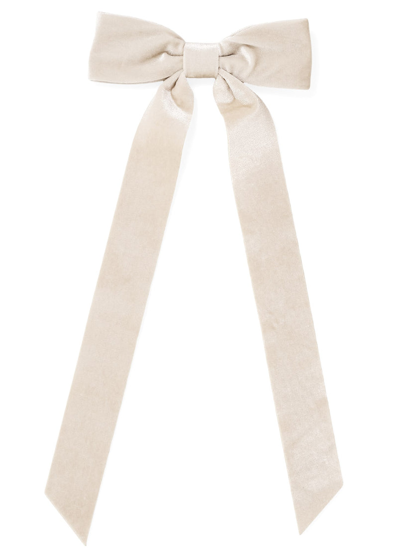 BOW WITH CLIP | BEIGE