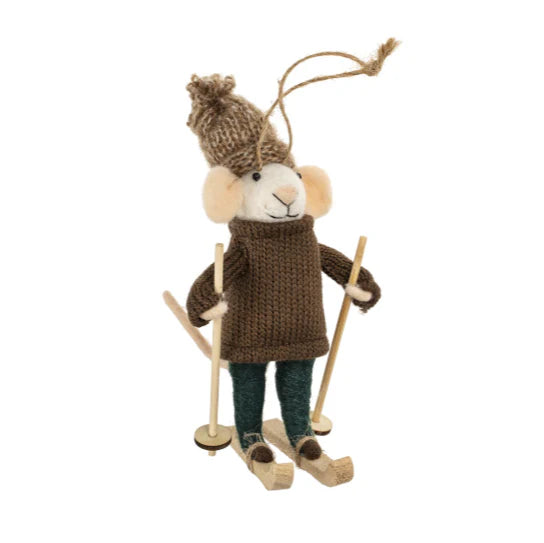 Downhill Dylan Mouse | Holiday Ornament