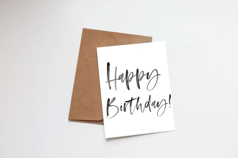 Happy Birthday Card | Minimalist