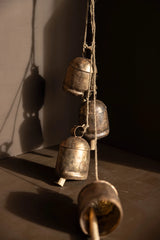 Hanging Vintage Copper Bell Clusters | Extra Large