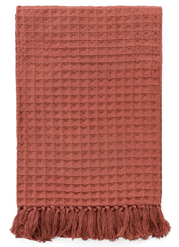 Waffle Throw | Rose
