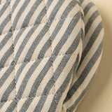 Hampton Stripe Oven Mitt | Slate Grey