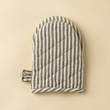 Hampton Stripe Oven Mitt | Slate Grey