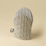 Hampton Stripe Oven Mitt | Slate Grey