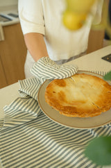 Hampton Stripe Oven Mitt | Slate Grey