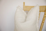Fringed Boucle Pillow | Off White