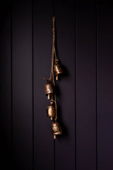 Hanging Vintage Copper Bell Clusters | Extra Large