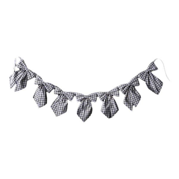 BOW GARLAND | GINGHAM GREEN
