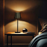 Fluted Shade LED Table Lamp | Black