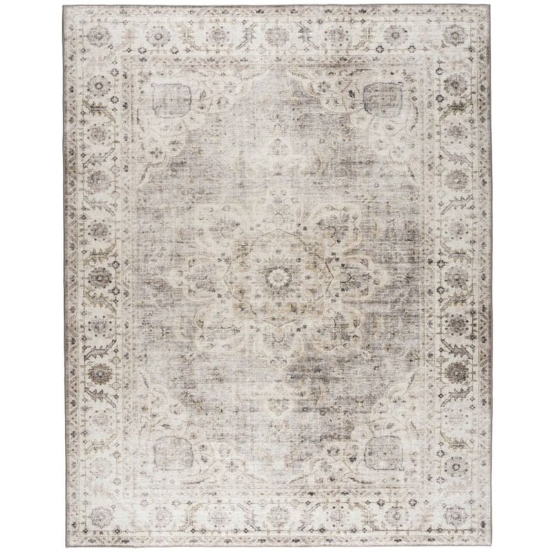 WASHABLE JOY VINTAGE RUG | BEIGE IVORY