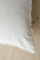 Lina Linen Pillow | Ivory
