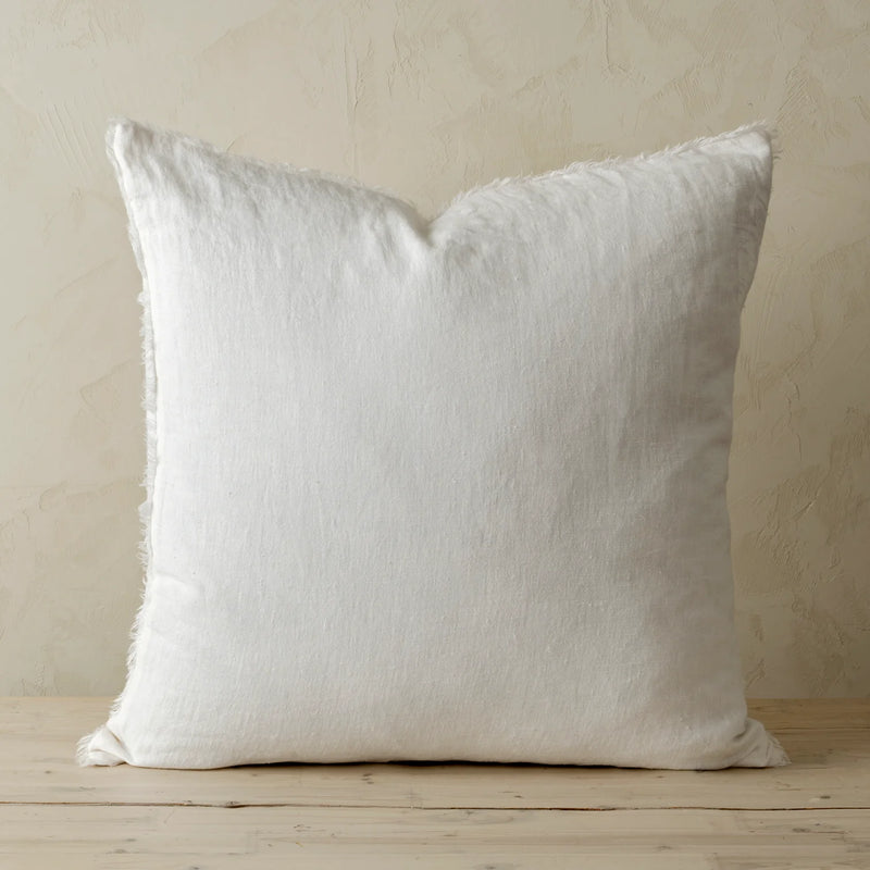 Lina Linen Pillow | Ivory