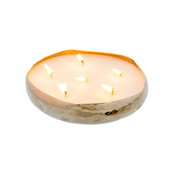 MULTI FLAME CANDLE, SILVER - MYSTIC POPPY