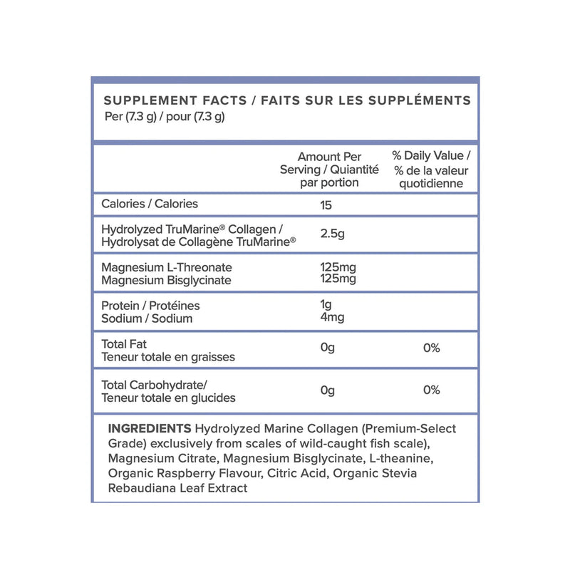 Magnesium L-Threonate + TruMarine® Collagen Jar | RASPBERRY