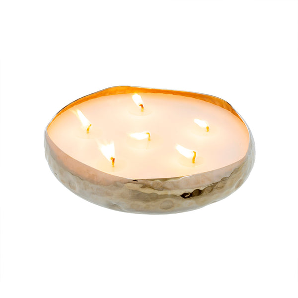 MULTI FLAME CANDLE, SILVER | AMBER SPRUCE