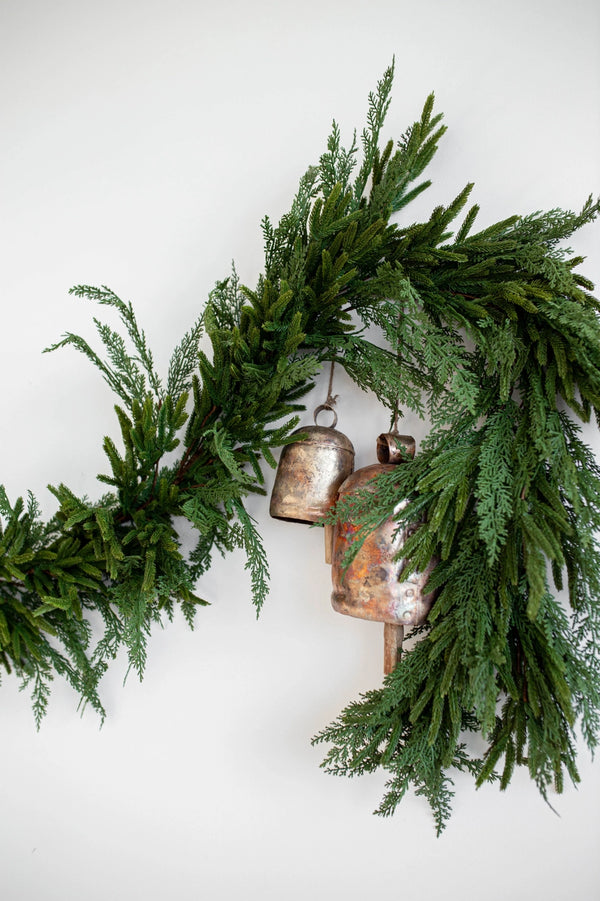Norfolk & Cypress Mix Real Touch Faux Chrismas Garland | 6ft