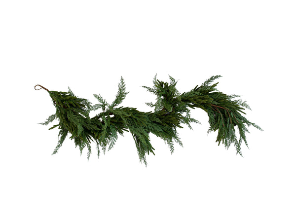 Norfolk & Cypress Mix Real Touch Faux Chrismas Garland | 6ft