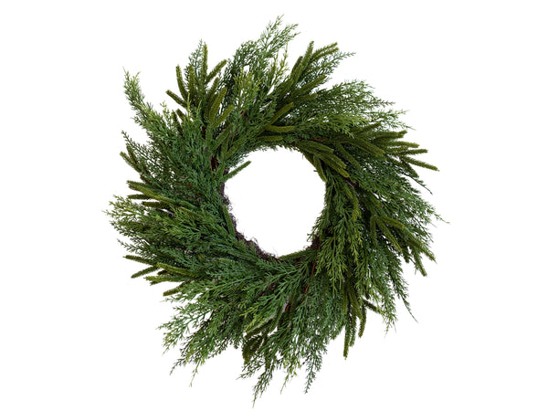 Norfolk & Cypress Real Touch Mix Christmas Wreath | 24"