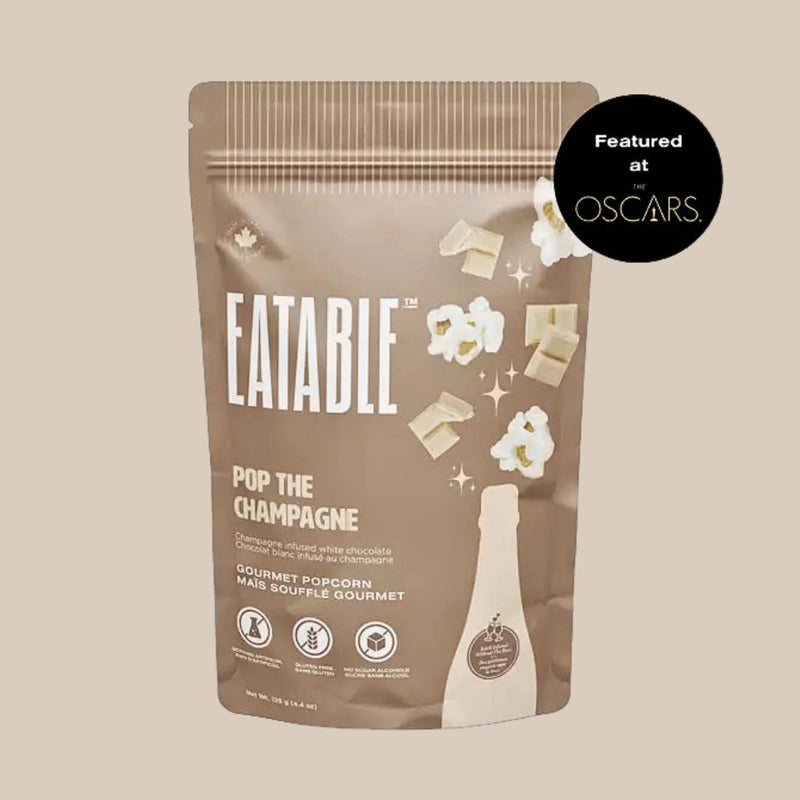 Pop the Champagne | Gourmet White Chocolate Popcorn
