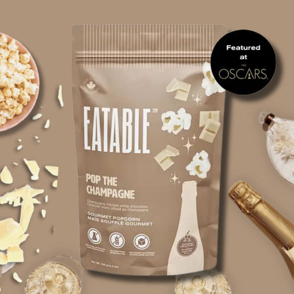 Pop the Champagne | Gourmet White Chocolate Popcorn