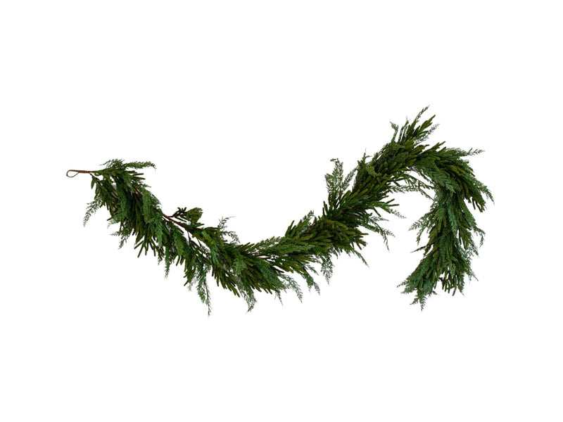 Real-Touch Faux Cypress Mixed Garland | 8ft