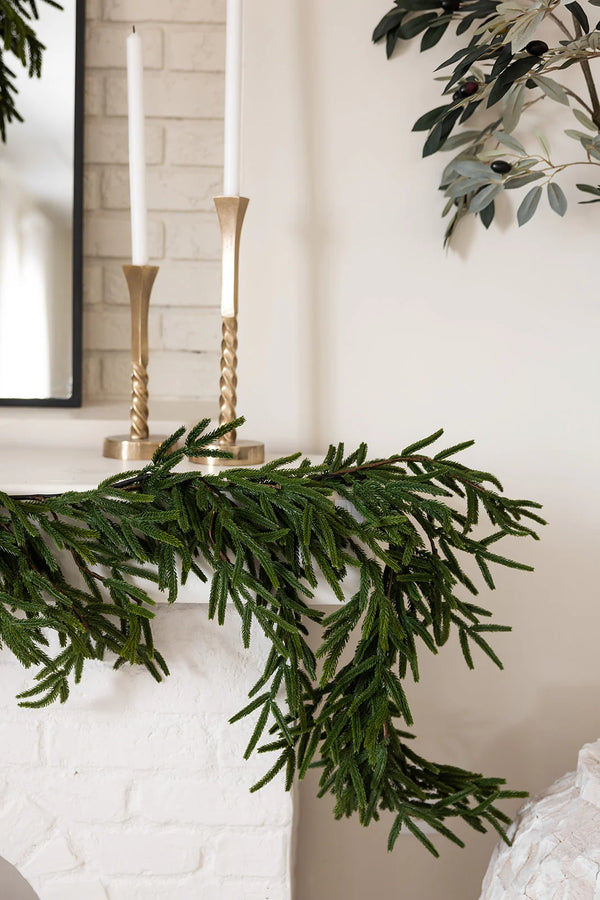 Real Touch Faux Norfolk Garland | 8 ft