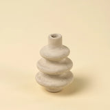 Ripple Paper Mache Bud Vase