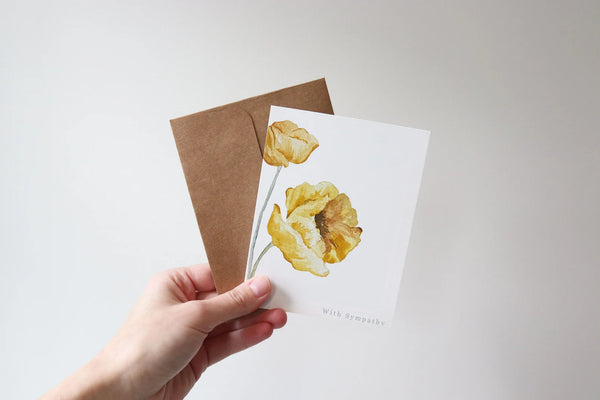 Sympathy Card | Vibrant Poppy
