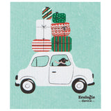 Winter Wheels Dog | Swedish Dishcloth