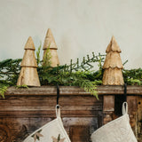 WOODEN DECOR TREES S/2