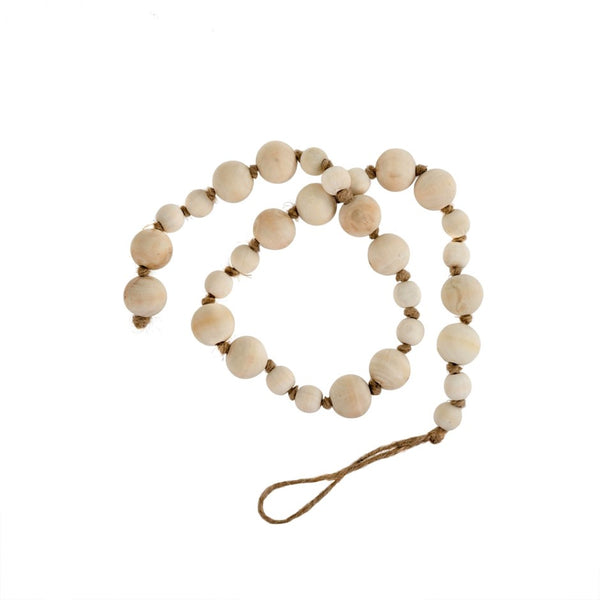 Wooden Prayer Beads, Natural